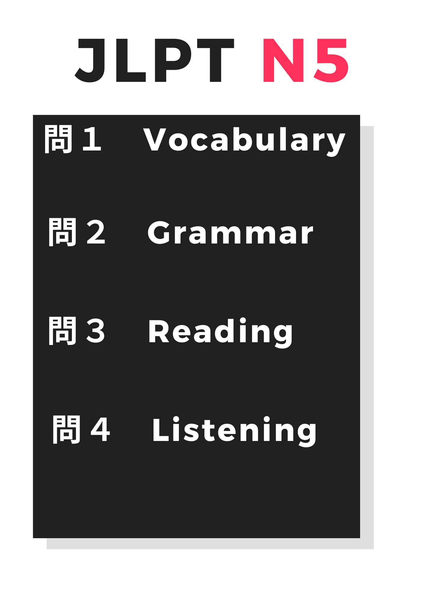 JLPT N5 Mock Exam